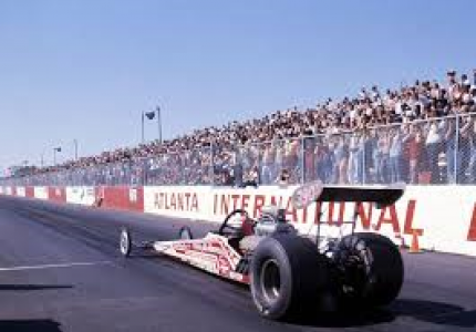 Car on race track