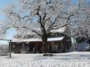 fort in snow