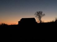 Gracepoint barn at night