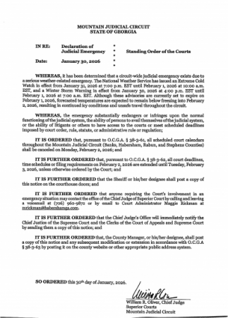 Mountain Judicial Circuit - Feb. 3, 2026